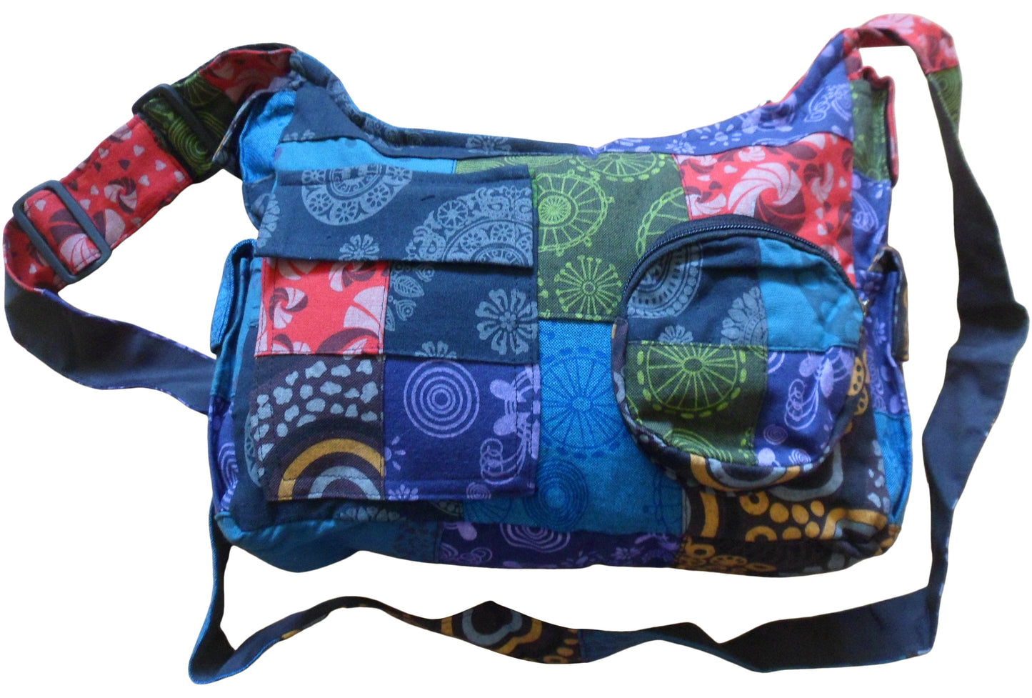 Fair Trade Cotton Patchwork Hippy Boho Shoulder Bag