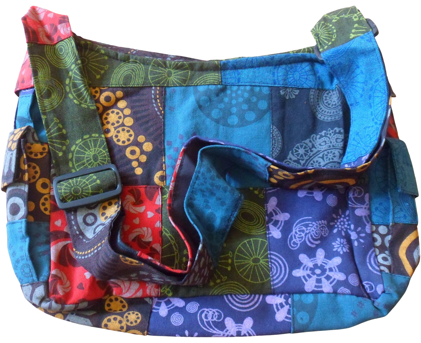 Fair Trade Cotton Patchwork Hippy Boho Shoulder Bag