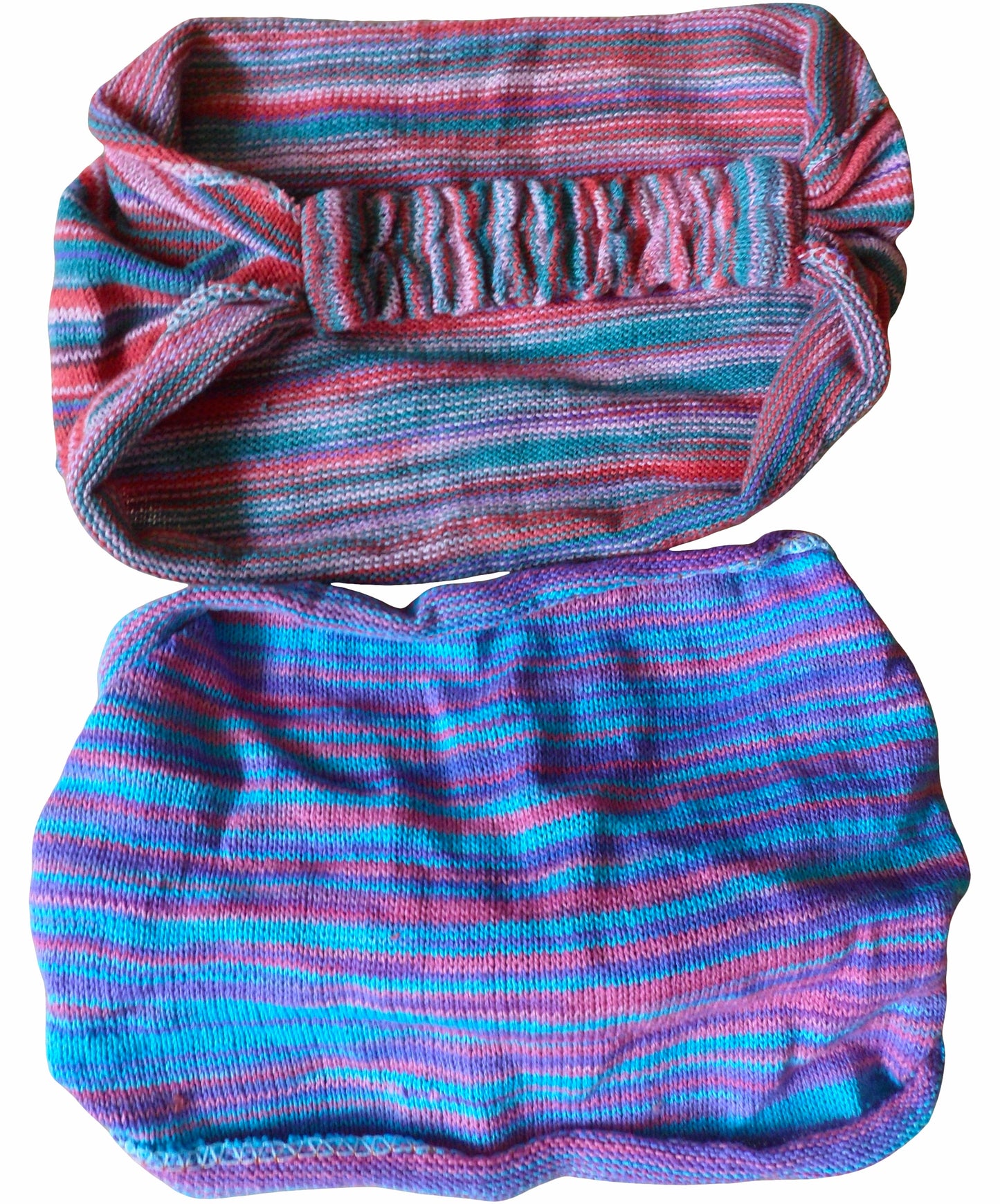 Fair Trade Cotton Hippy Boho Elasticated Hairband/Bandana - 2 Pack